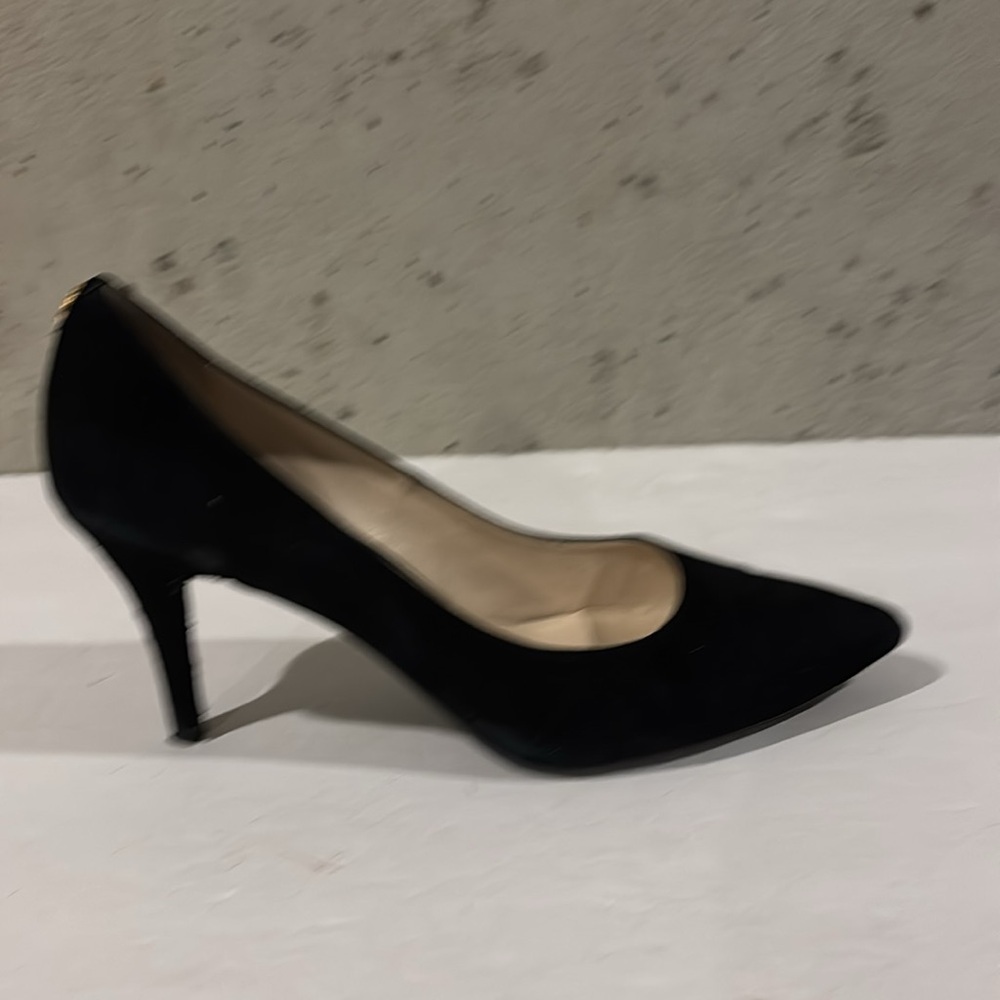 Cole Haan Black Suede Juliana Pointed Toe Pumps - Size 11B - Picture 2 of 9
